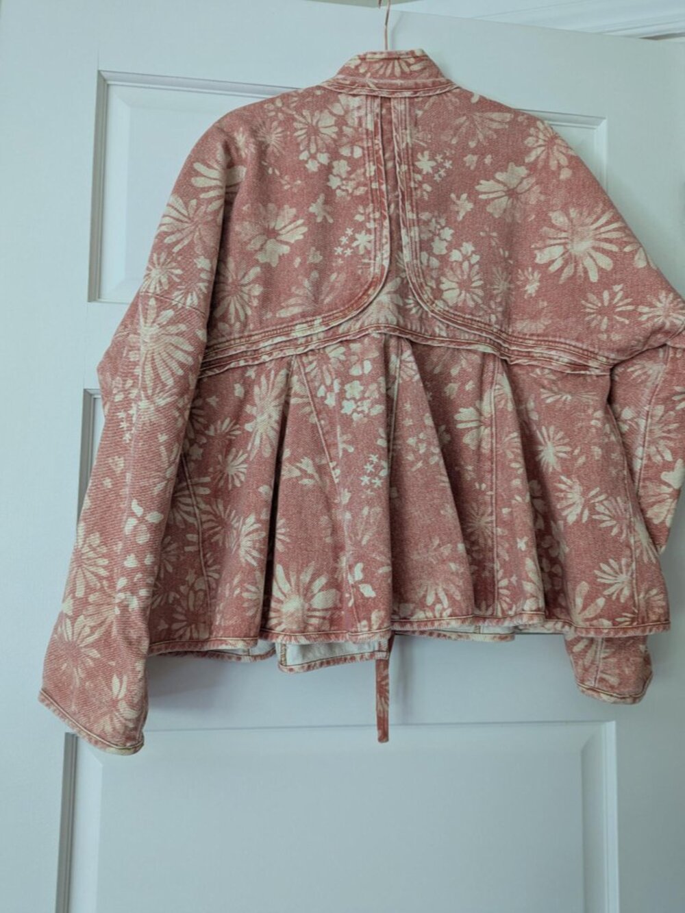 NWT Free People Lua Bed Jacket Top Oversized Floral Print Cotton Slouchy S - Picture 4 of 9